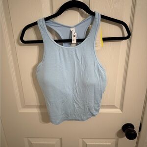 All In Motion Light Blue Athletic Racerback Crop Tank – Large